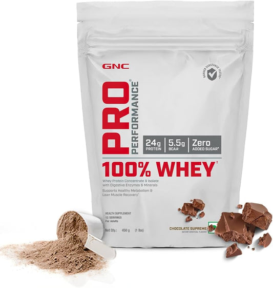 GNC Pro Performance 100% Whey Protein Powder 25 Servings