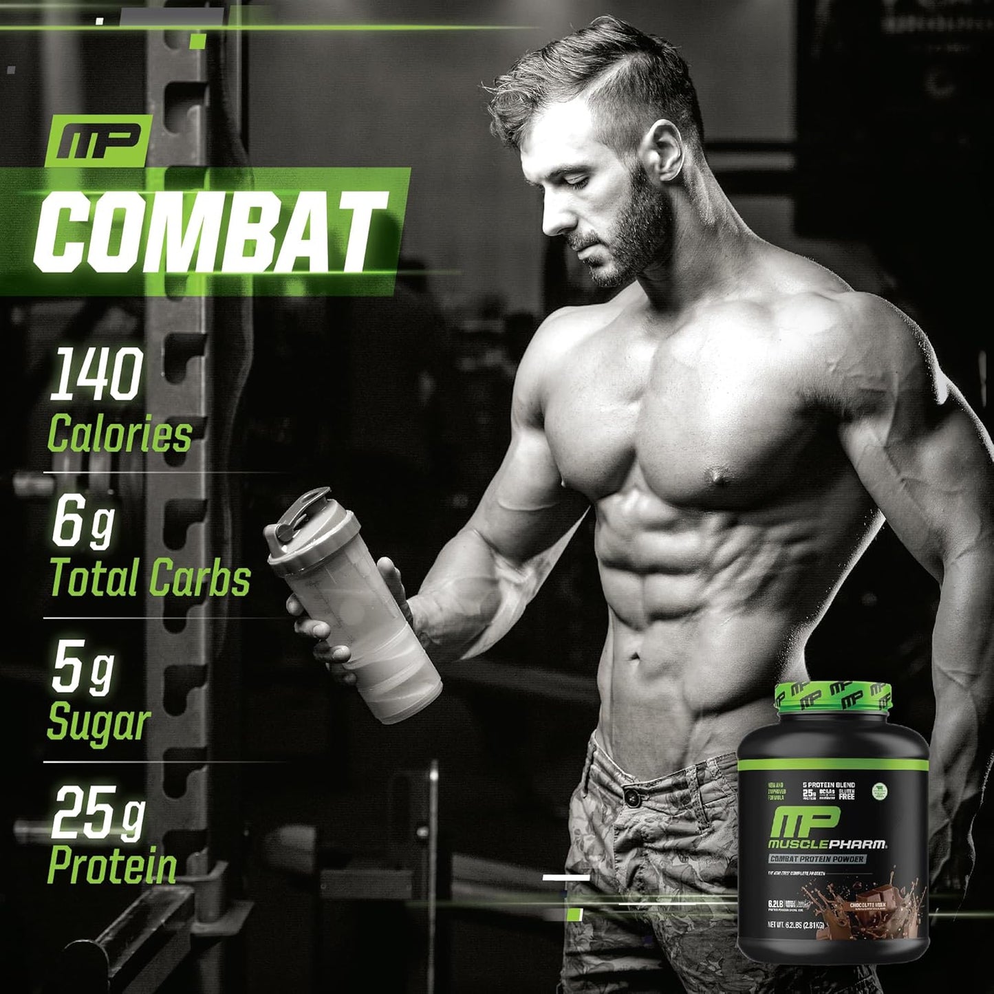 Musclepharm Combat Protein Powder 4.1 Lbs 52 servings