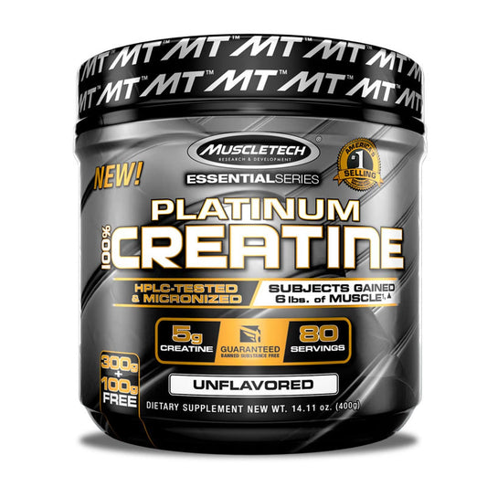 Muscletech Platinum 100% Creatine, Unflavored, 300 g