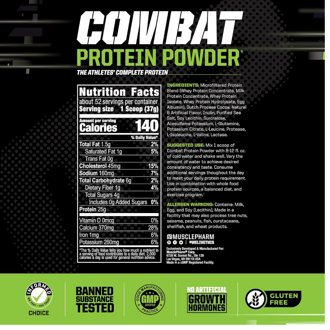 Musclepharm Combat Protein Powder 4.1 Lbs